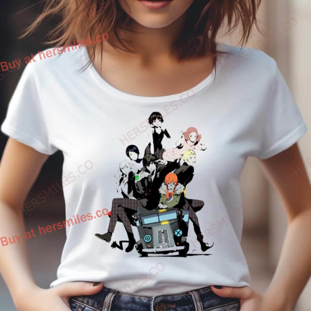 Shin Megami Morgana Mini Bus Persona 5 Shirt Shin Megami Morgana Mini Bus Persona 5 Shirt