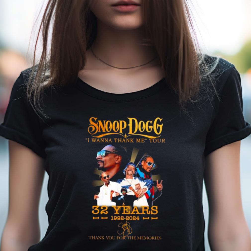 Snoop Dogg I Wanna Thank Me Tour 32 Years 1992 2024 Signature Shirt Snoop Dogg I Wanna Thank Me Tour 32 Years 1992 2024 Signature Shirt