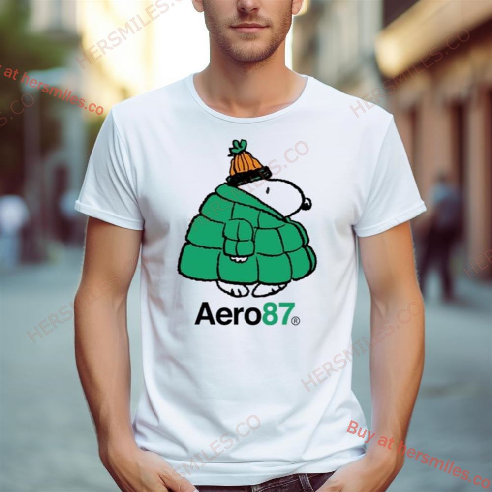 Snoopy Winter Puffy Jacket Aero 87 Shirt