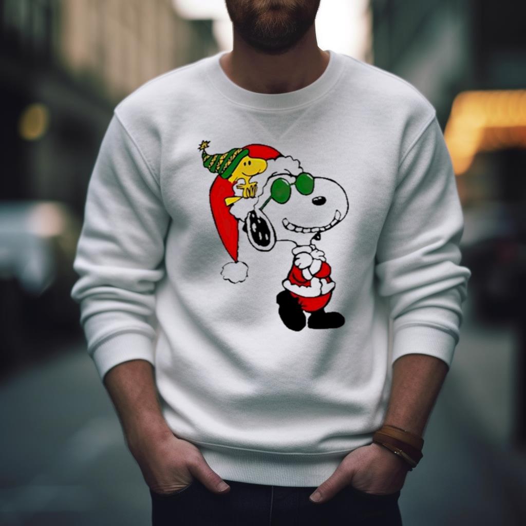 Snoopy Woodstock Peanuts Merry Christmas Shirt