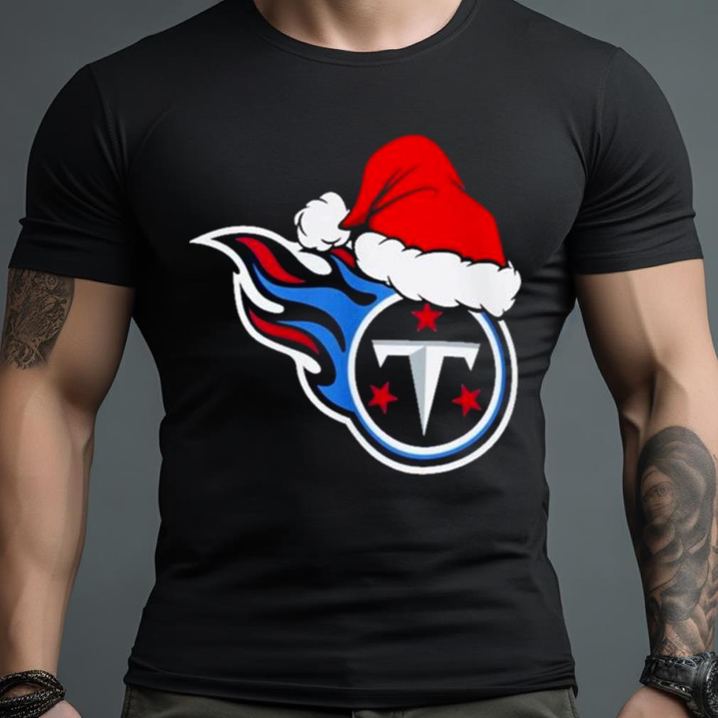 Tennessee Titans Logo Santa Hat Christmas 2023 Shirt