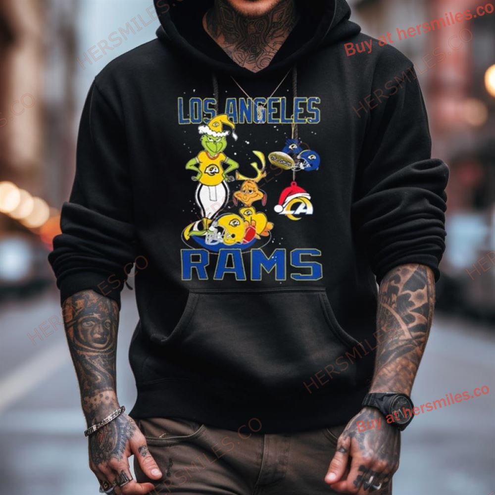 The Grinch And Dog Los Angeles Rams Christmas 2023 Shirt The Grinch And Dog Los Angeles Rams Christmas 2023 Shirt