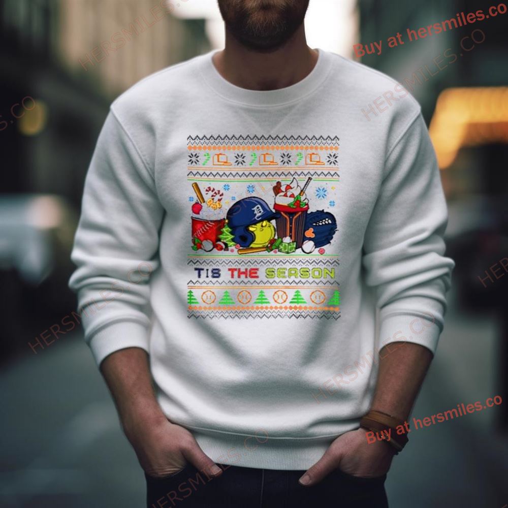 The Grinch Detroit Tigers Tis The Damn Season Ugly Christmas Shirt