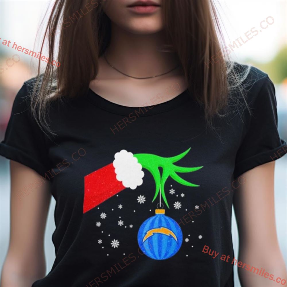 The Grinch Hand Christmas Ornament Los Angeles Chargers 2023 Shirt The Grinch Hand Christmas Ornament Los Angeles Chargers 2023 Shirt