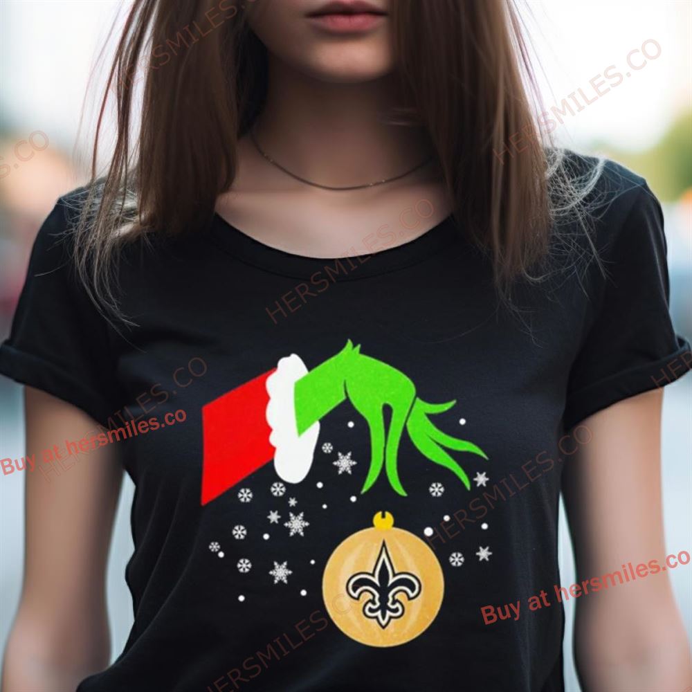The Grinch Hand Christmas Ornament New Orleans Saints 2023 Shirt The Grinch Hand Christmas Ornament New Orleans Saints 2023 Shirt