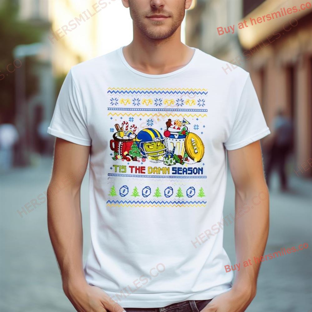 The Grinch Los Angeles Rams Nfl Tis The Damn Season Ugly Christmas Shirt