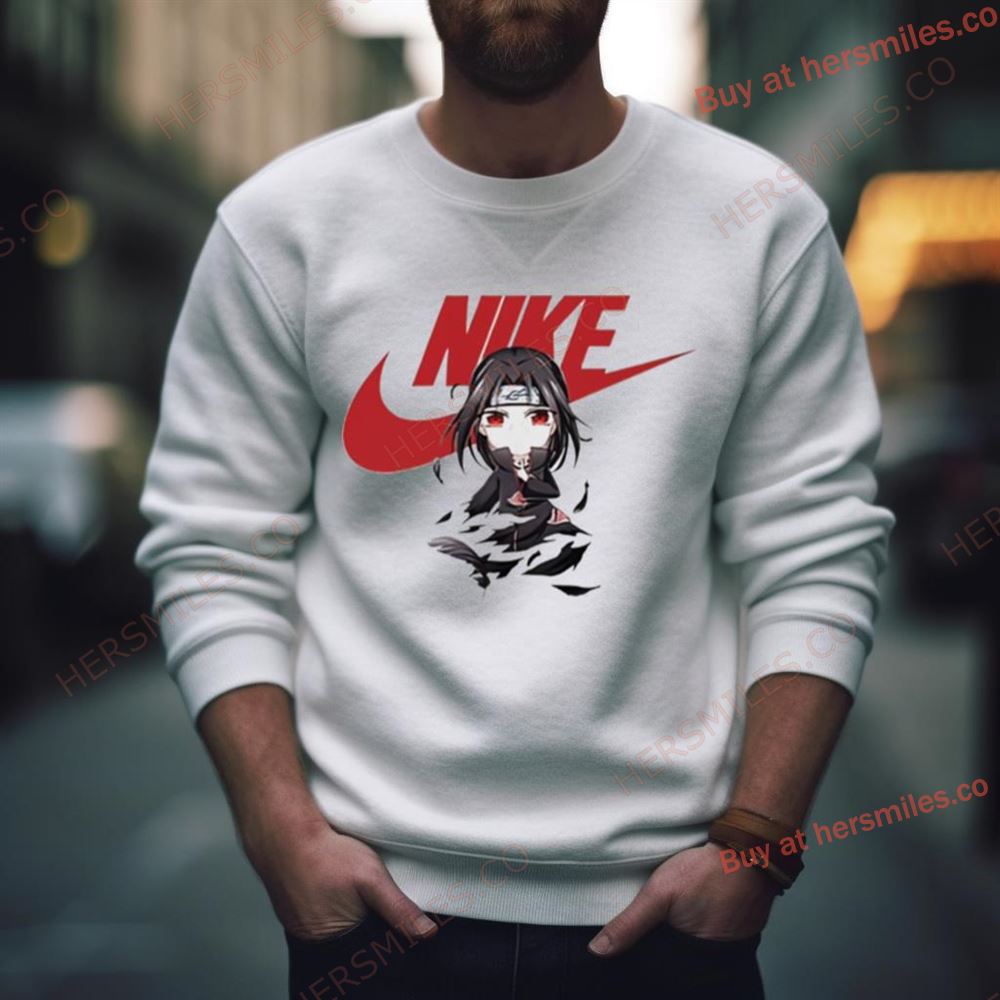 Uchiha Itachi Naruto Anime Nike Vintage Logo Shirt