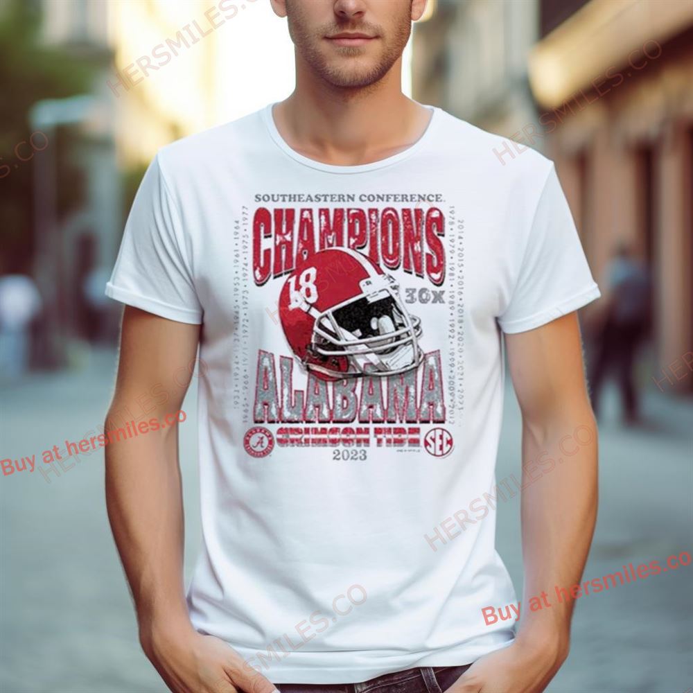 2023 Southeastern Conference Champions 30X Alabama Crimson Tide Shirt