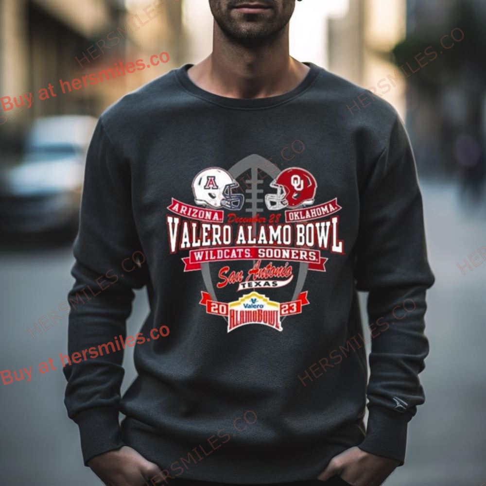 Arizona Wildcats Vs. Oklahoma Sooners 2023 Alamo Bowl Matchup Shirt