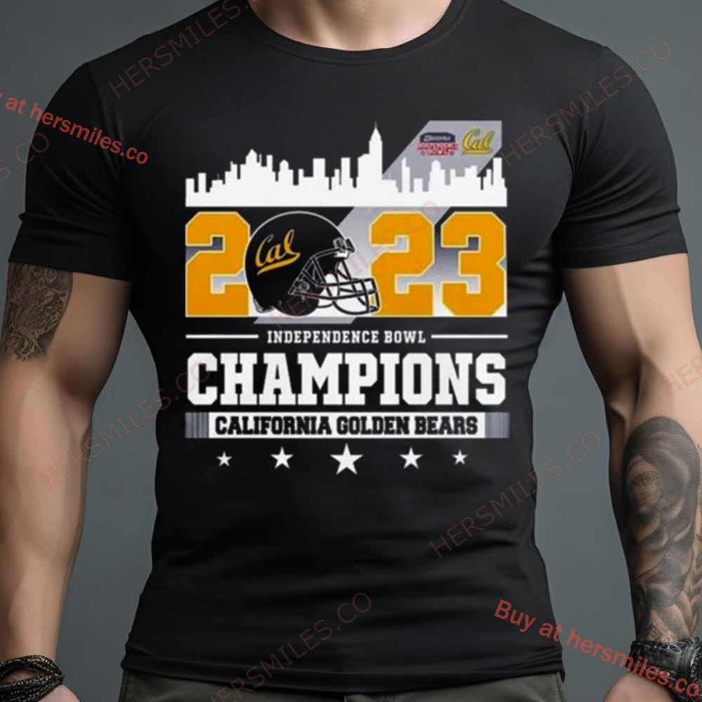 California Golden Bears 2023 Independence Bowl Champions Skyline Shirt