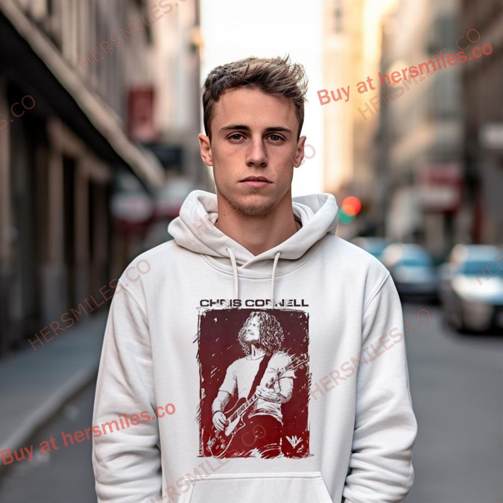Chris Cornell Sketched Guitar Shirt Chris Cornell Sketched Guitar Shirt
