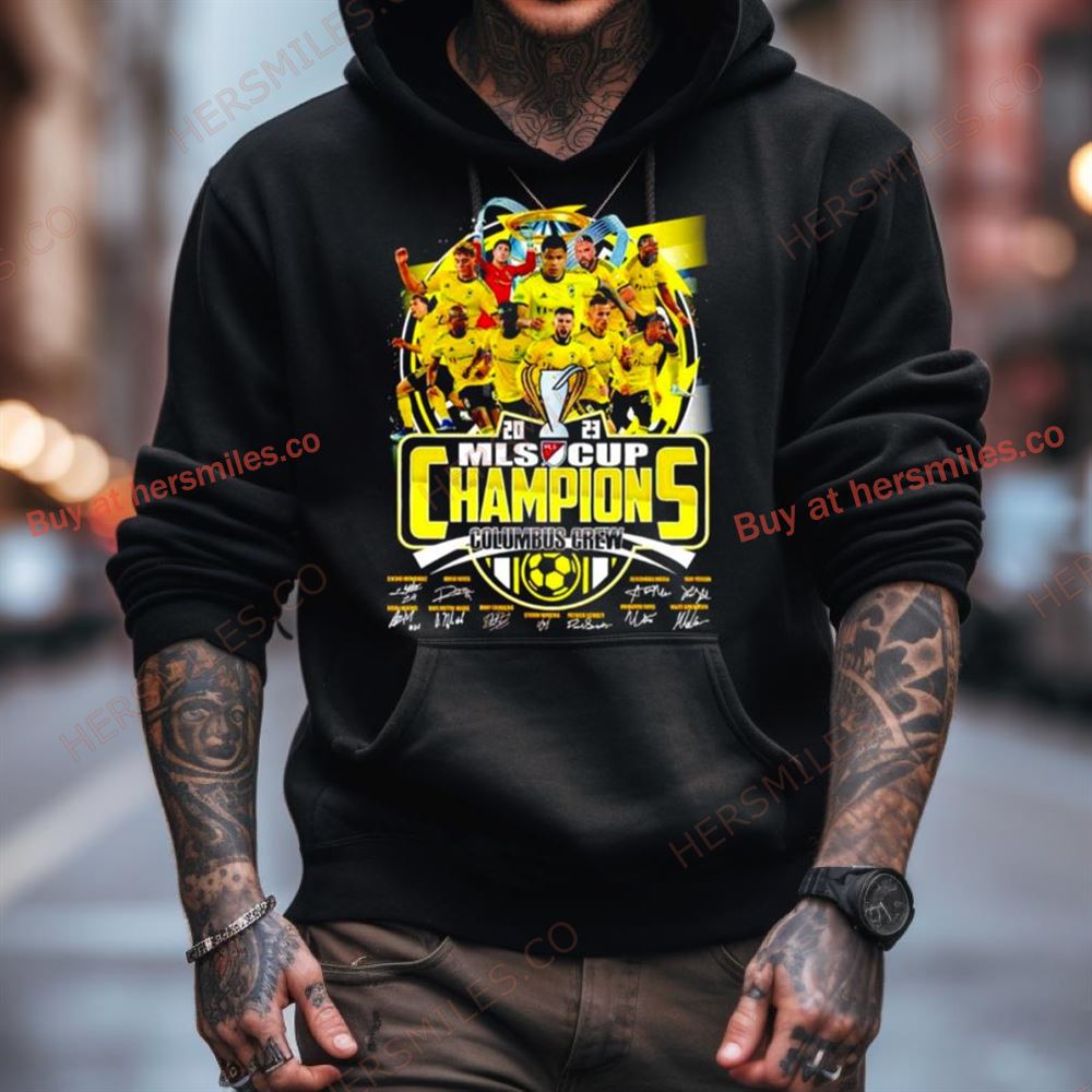 Columbus Crew 2023 Mls Cup Champions Signatures Shirt Columbus Crew 2023 Mls Cup Champions Signatures Shirt
