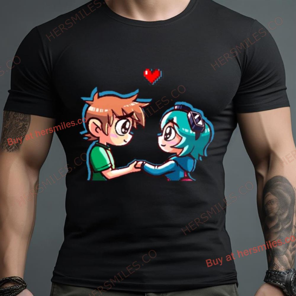 Cute Art Scott Pilgrim Ramona Flowers The World Shirt