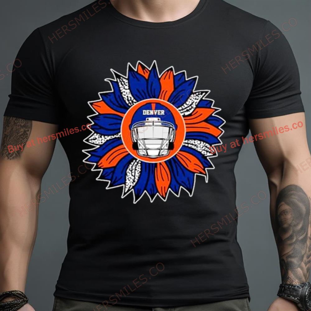 Denver Broncos Football Sunflower Shirt