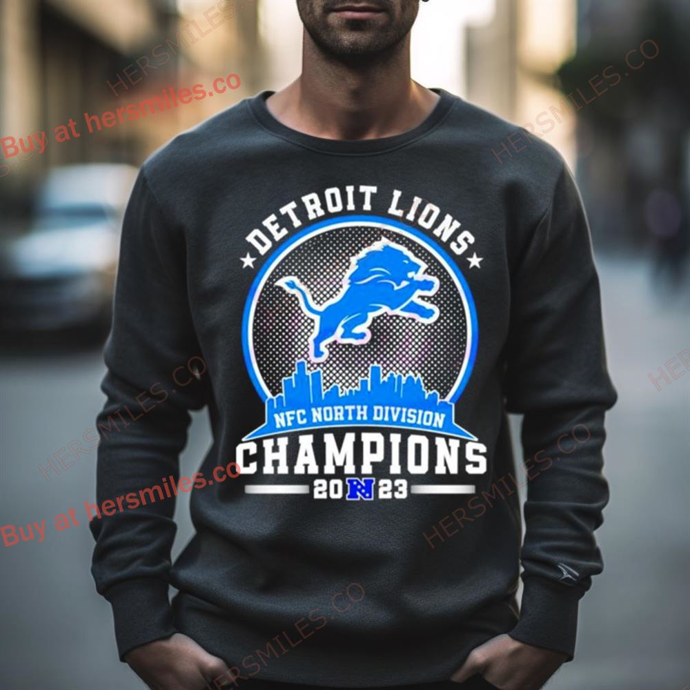 Detroit Lions Nfc North Division Champions Skyline Shirt