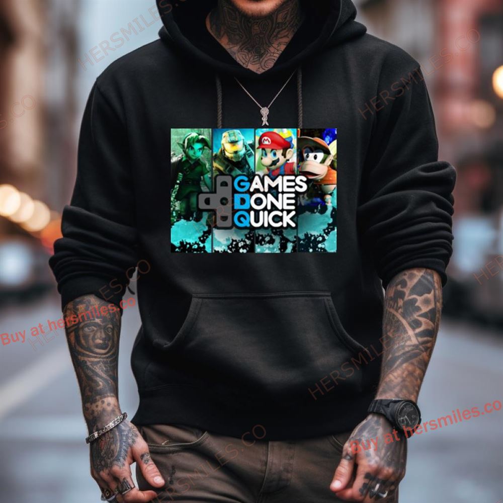 Games Done Quick Combined Art Shirt Games Done Quick Combined Art Shirt
