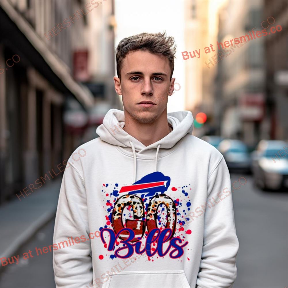 Go Bills Leopard Pattern Football Shirt Go Bills Leopard Pattern Football Shirt