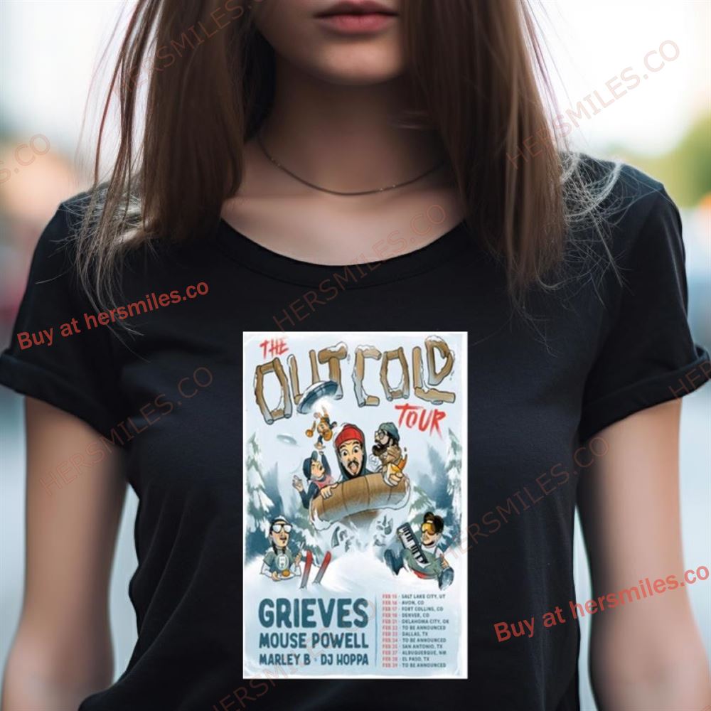 Grieves The Out Cold Tour 2024 Mouse Powell Barley B Dj Hoppa Poster Shirt Grieves The Out Cold Tour 2024 Mouse Powell Barley B Dj Hoppa Poster Shirt