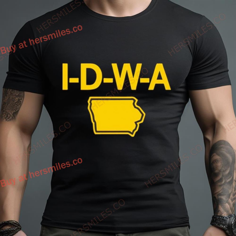 Iowa Hawkeyes Football Idwa Map Shirt