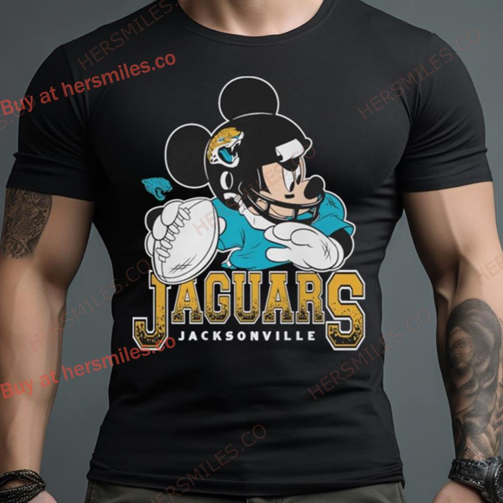 Jacksonville Jaguars Junk Food Scarlet Disney Mickey Qb Shirt