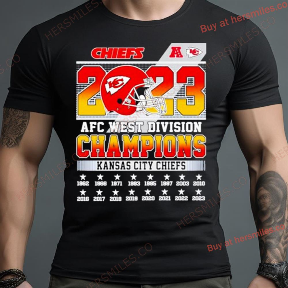 Kansas City Chiefs Nfl 2023 Afc West Division Champions Shirt