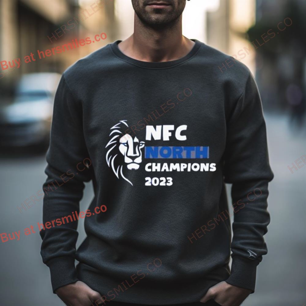 King Detroit Lions Nfc North Champions 2023 Shirt
