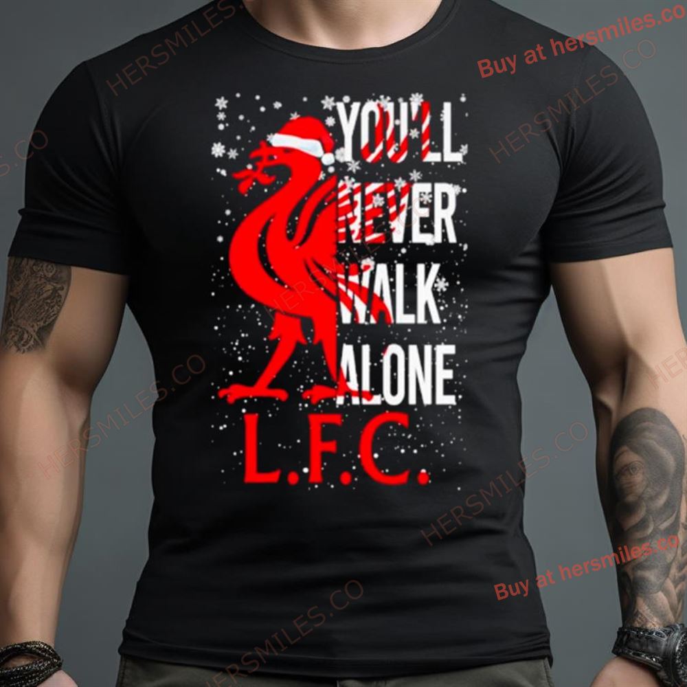 Liverpool Santa You’Ll Never Walk Alone Lfc Shirt