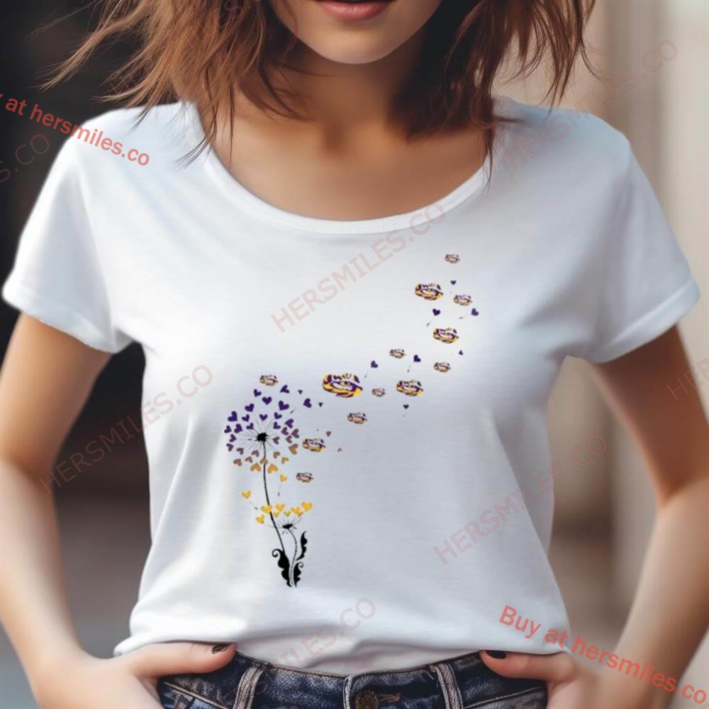 Lsu Tigers Dandelion Flower 2023 Shirt Lsu Tigers Dandelion Flower 2023 Shirt