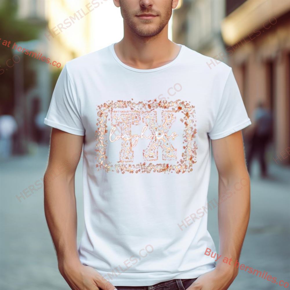 Ncaa Texas Longhorns Leopard Shirt