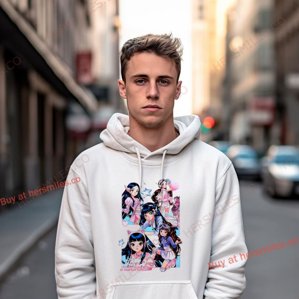 Newjeans Anime Get Up Album Cover Shirt Newjeans Anime Get Up Album Cover Shirt