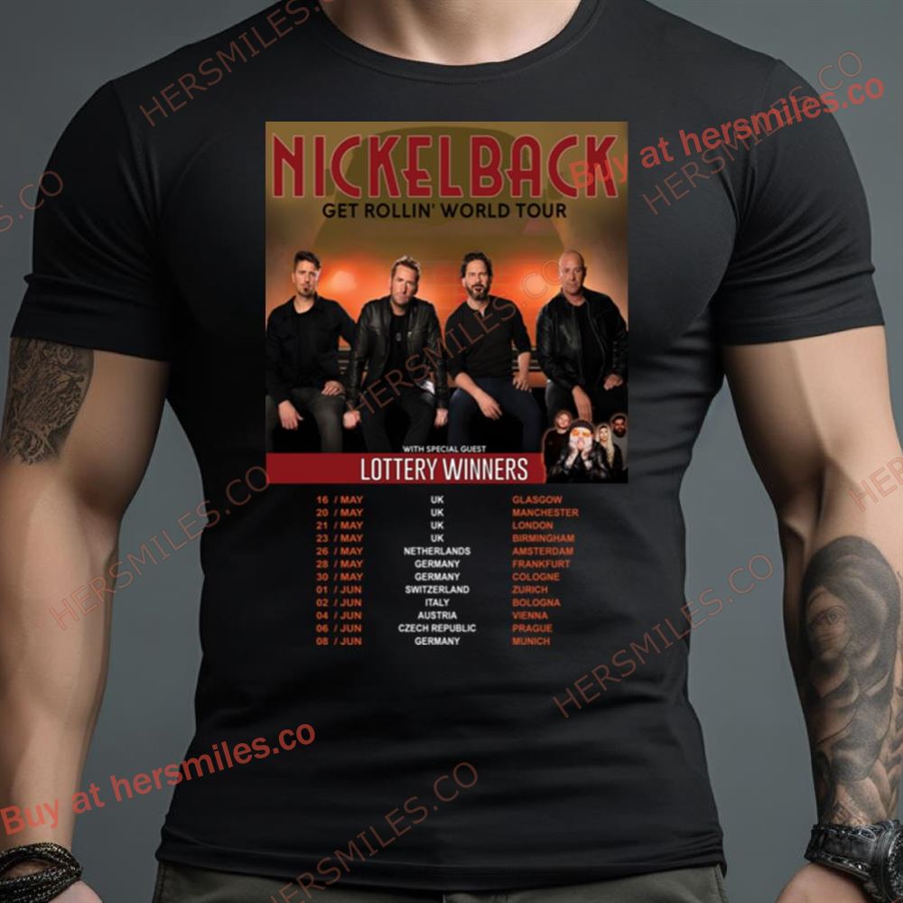 Nickelback Get Rollin World Tour 2024 Shirt