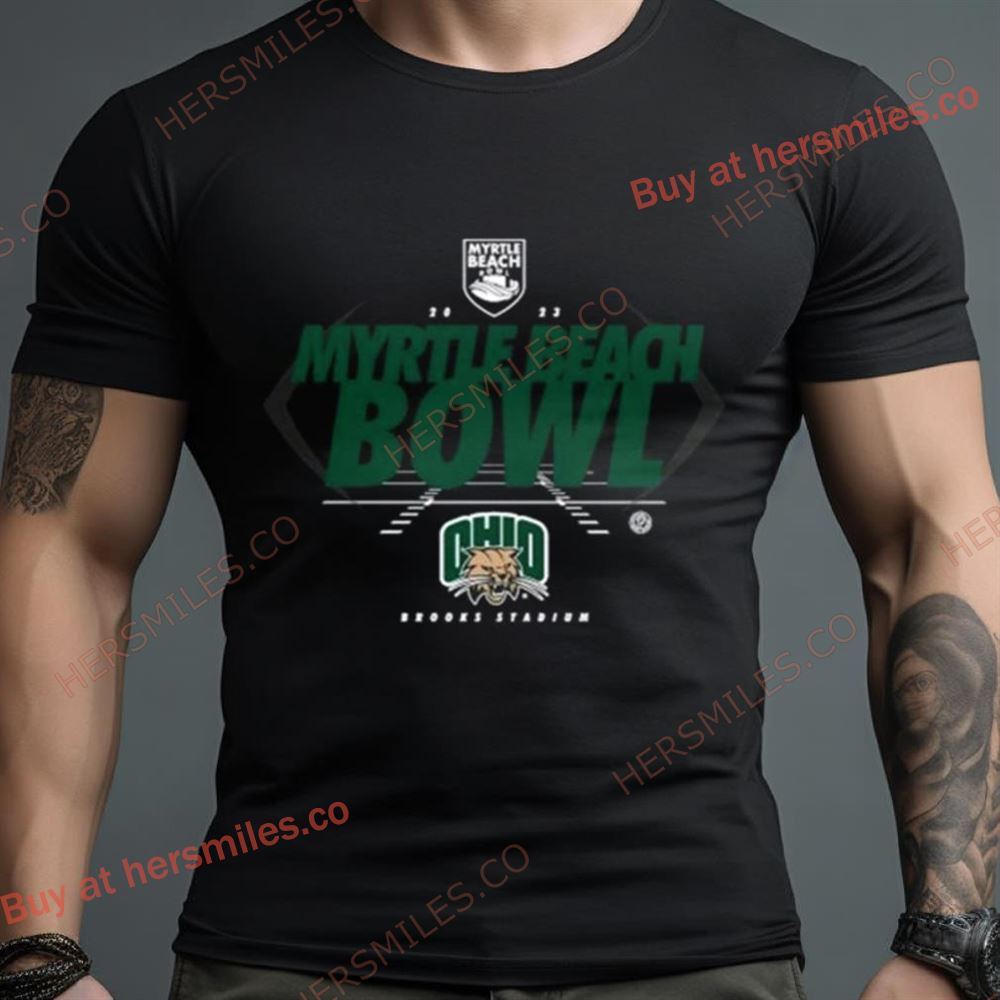 Ohio Bobcats 2023 Myrtle Beach Bowl Brooks Stadium Shirt