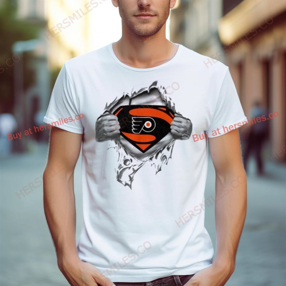Philadelphia Flyers Blood Inside Superman Shirt