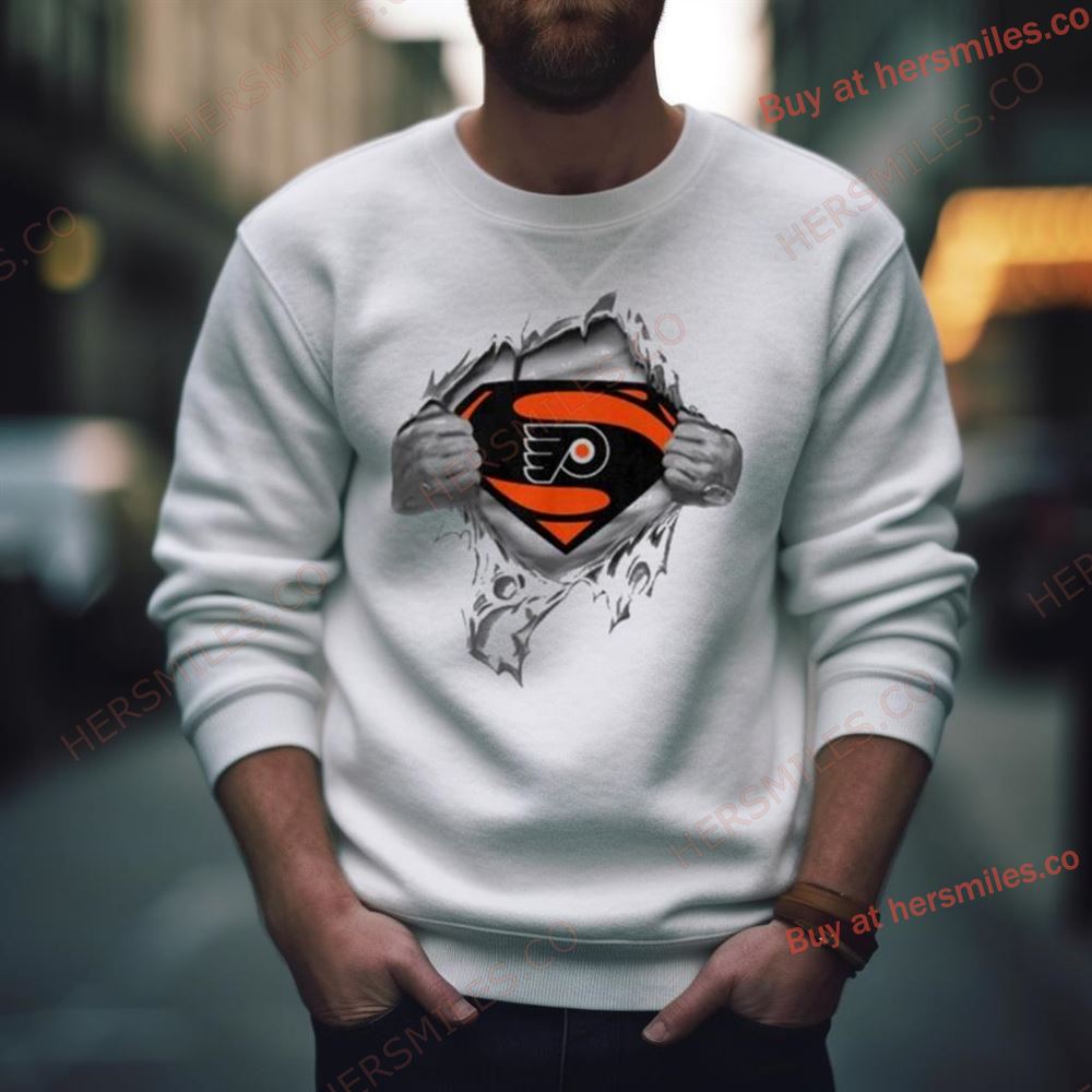 Philadelphia Flyers Blood Inside Superman Shirt