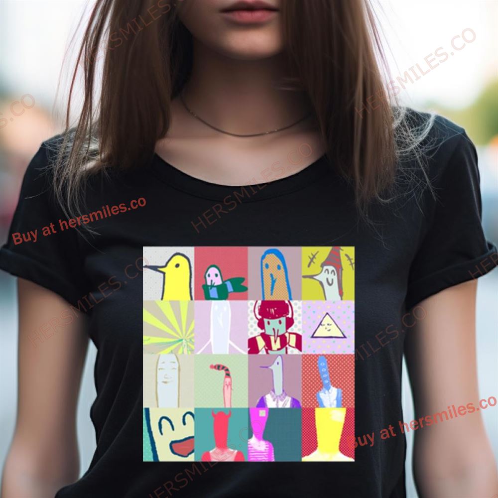 Punpun Grid Print Shirt Punpun Grid Print Shirt