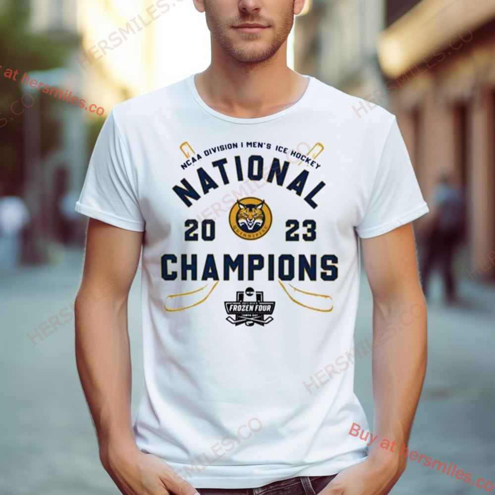 Quinnipiac Bobcats Ice Hockey 2023 National Champions Shirt