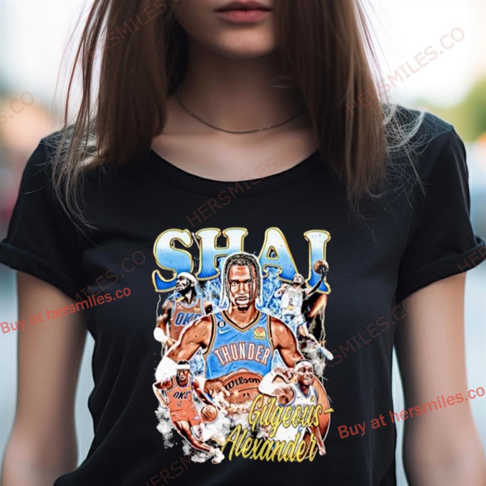 Shai Gilgeous Alexander Thunder Basketball Shirt Shai Gilgeous Alexander Thunder Basketball Shirt