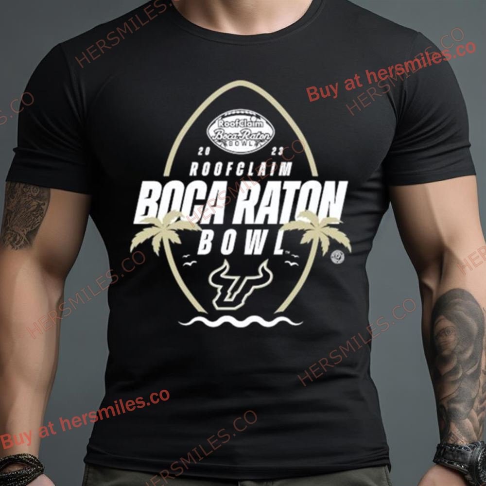 South Florida Bulls Football 2023 Roofclaim Boca Raton Bowl Shirt