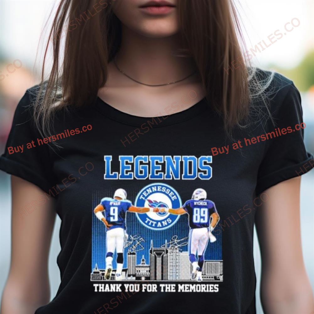 Steve Mcnair And Frank Wycheck Tennessee Titan Legends Memories Signatures Shirt Steve Mcnair And Frank Wycheck Tennessee Titan Legends Memories Signatures Shirt