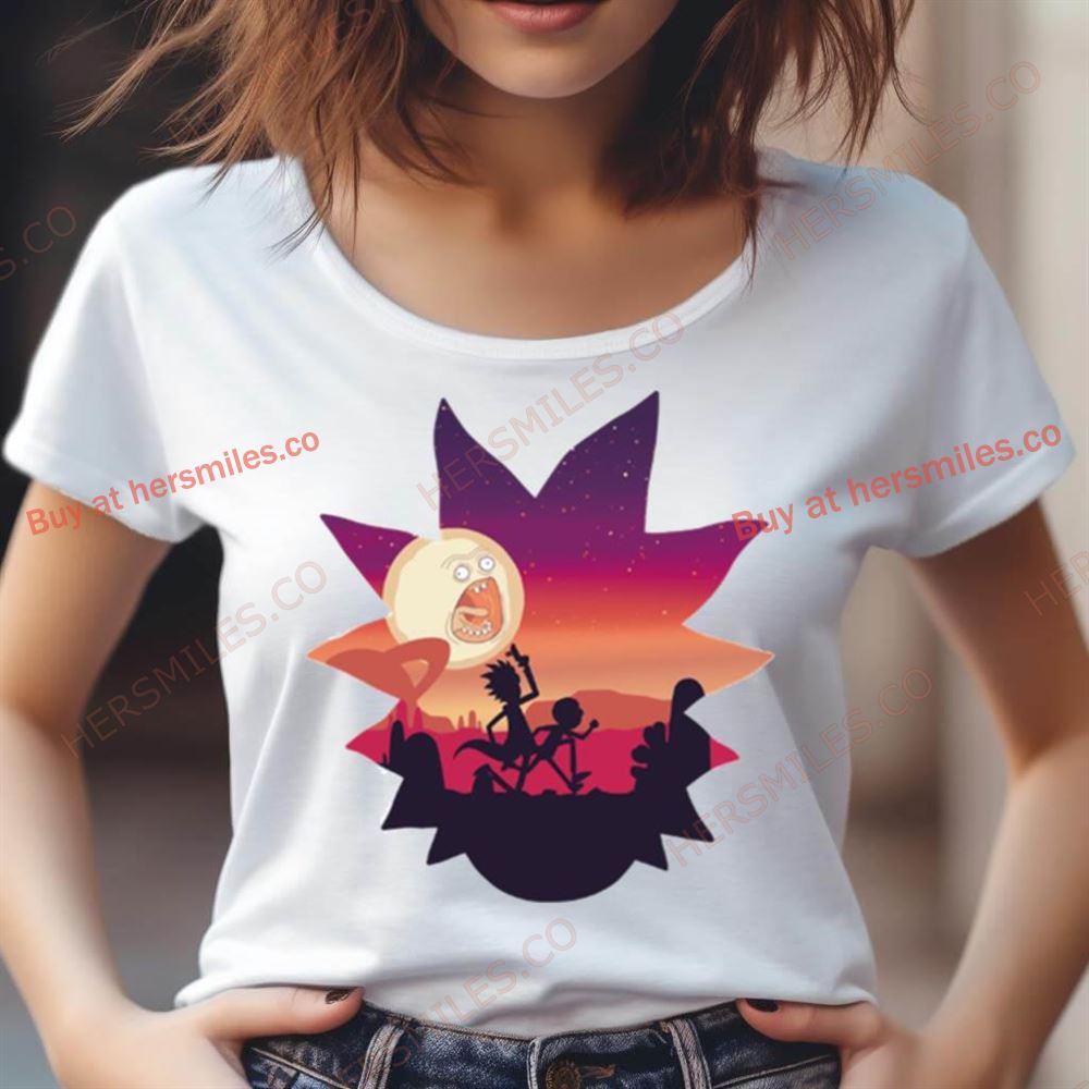 Sunset Rick And Morty Run Shirt Sunset Rick And Morty Run Shirt