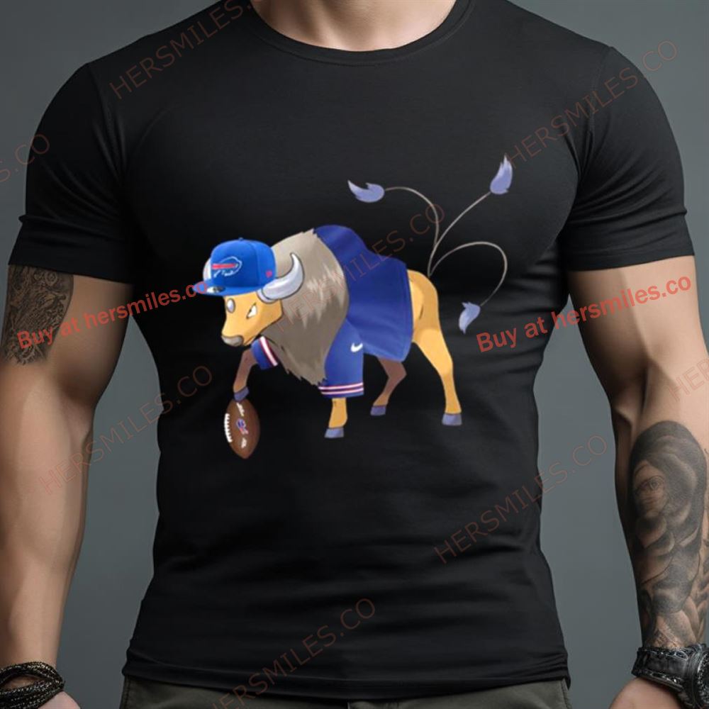 Tauros Pokemon X Buffalo Bills Funny Nfl And Pokemon Shirt