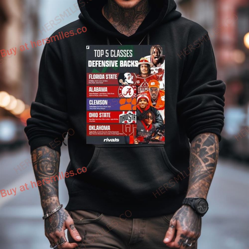 Top 5 Defensive Back Classes In 2024 Ncaa College Football Bowl Season 2023 2024 Poster Shirt Top 5 Defensive Back Classes In 2024 Ncaa College Football Bowl Season 2023 2024 Poster Shirt