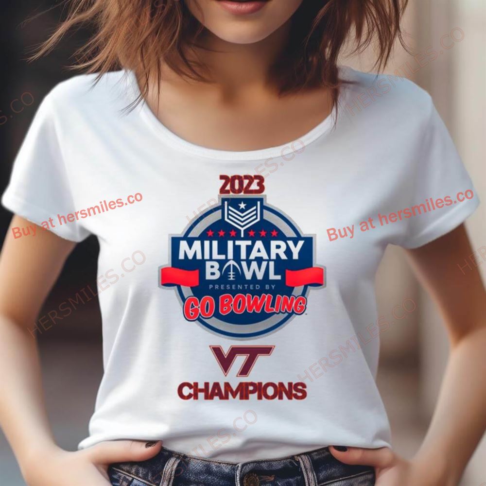 Virginia Tech Hokies 2023 Military Bowl Champions Shirt Virginia Tech Hokies 2023 Military Bowl Champions Shirt