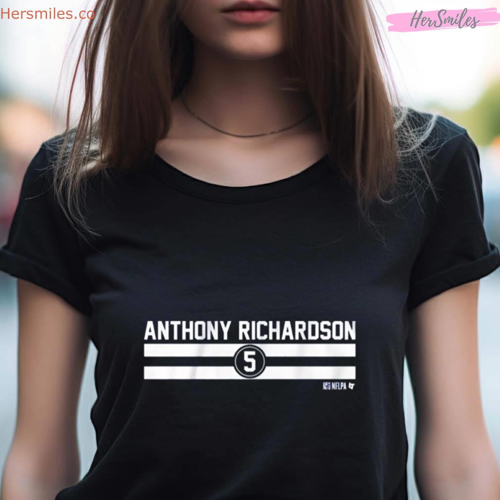 Anthony Richardson Name Number Stripe Shirt Anthony Richardson Name Number Stripe Shirt