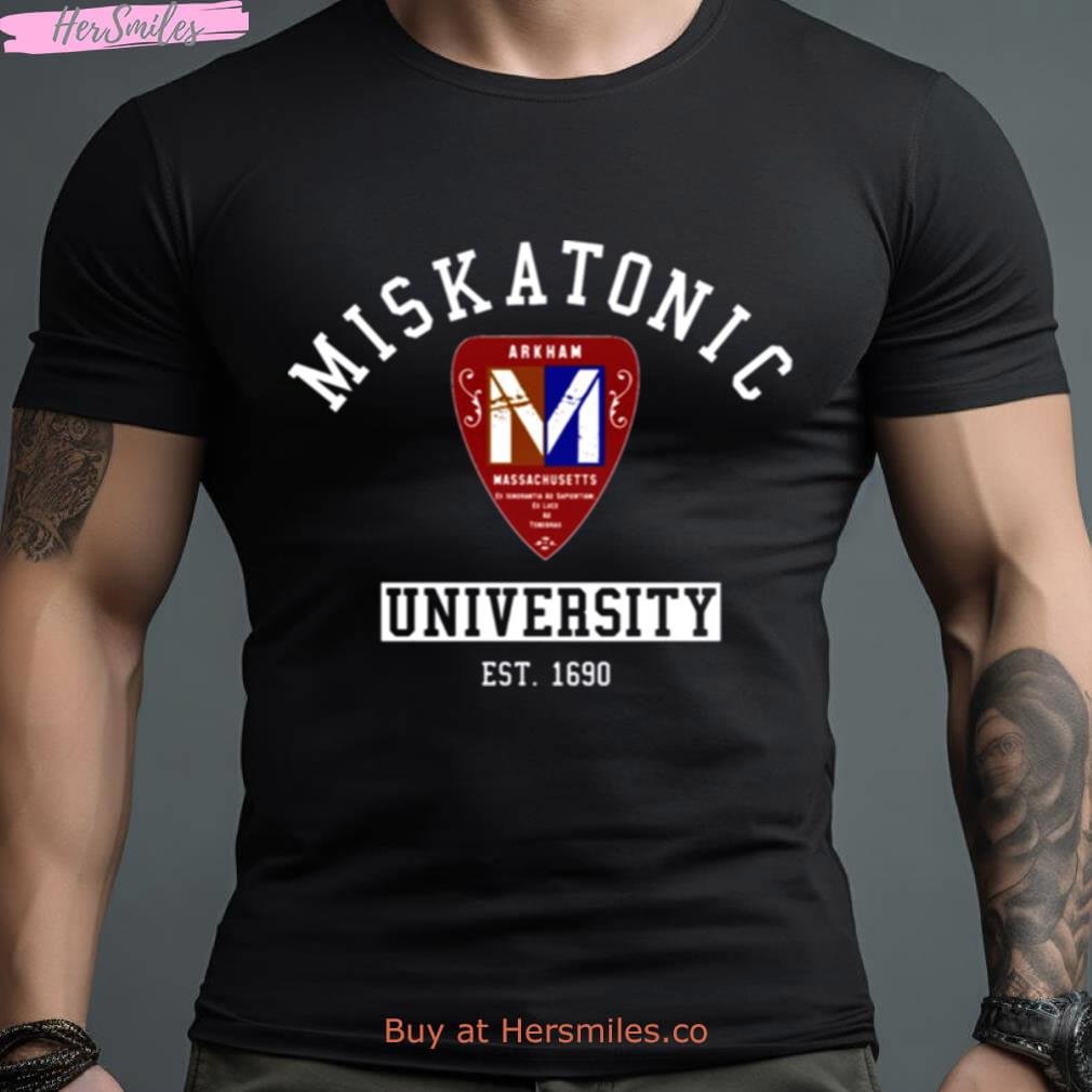 Best Miskatonic University Emblem Realistic Logo Shirt