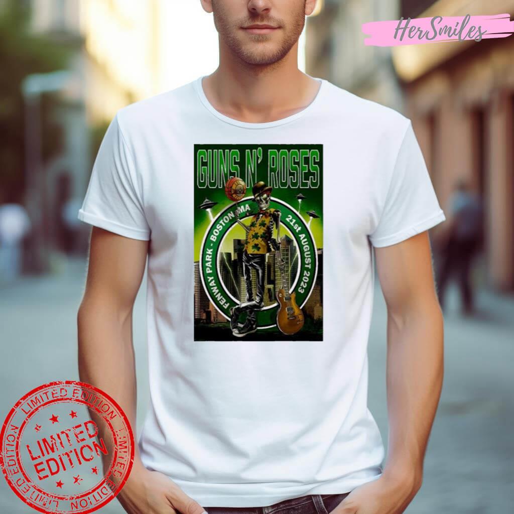 Guns N’ Roses Fenway Park 21St August 2023 Poster Shirt