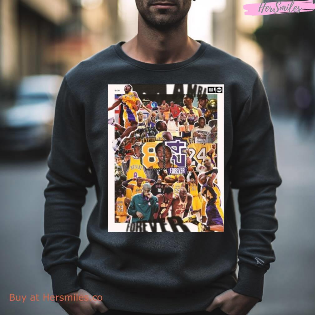 Kobe Bryant Two Legendary Numbers One Legend 8.24 Forever Shirt