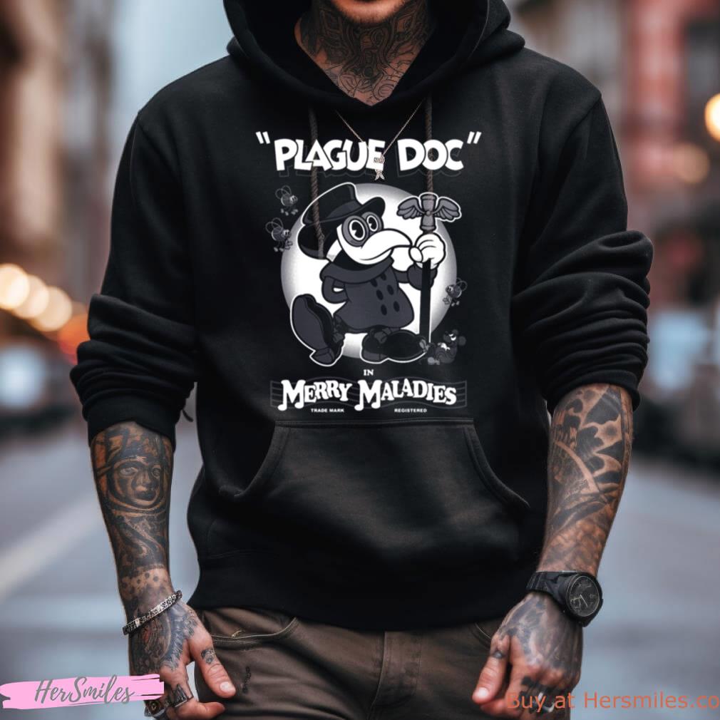Merry Maladies Cartoon Plague Doctor Rubber Hose Shirt Merry Maladies Cartoon Plague Doctor Rubber Hose Shirt