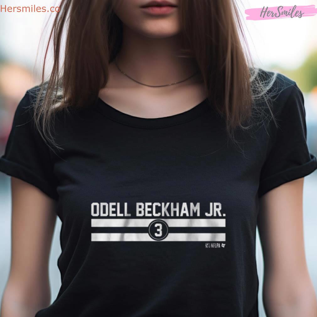 Odell Beckham Jr Name Number Stripe Shirt Odell Beckham Jr Name Number Stripe Shirt