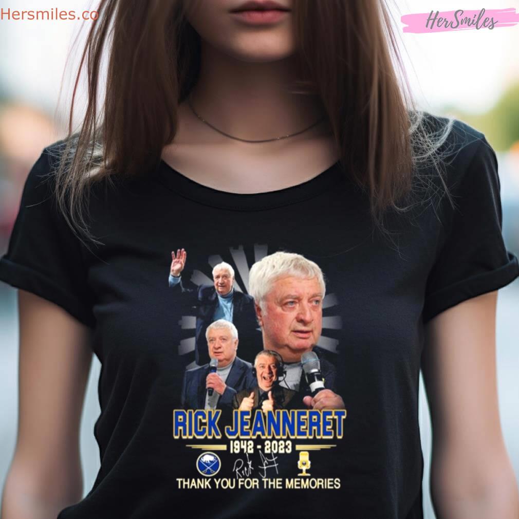Rick Jeanneret 1942 - 2023 Thank You For The Memories Signature Shirt Rick Jeanneret 1942 - 2023 Thank You For The Memories Signature Shirt